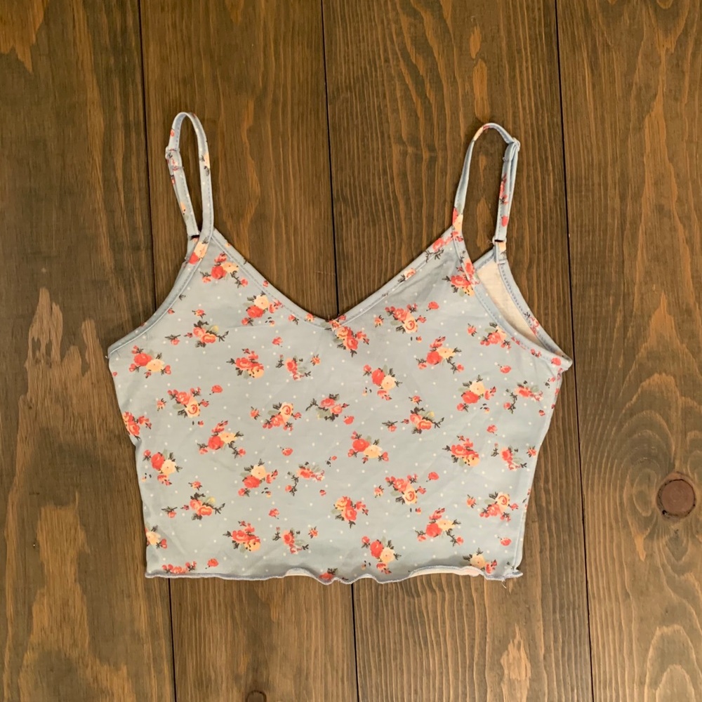 SHEIN Floral Cropped Tank Top